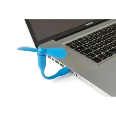 Wiatrak USB do komputera z nadrukiem logo