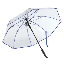 Automatyczny parasol VIP - kolor niebieski/transparentny