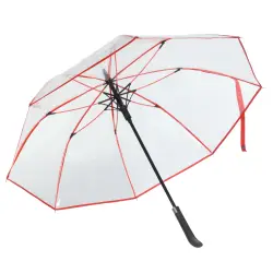 Automatyczny parasol VIP - kolor czerwony/transparentny