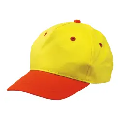 Czapka baseballowa dziecięca CALIMERO żółty/pomarańczowy