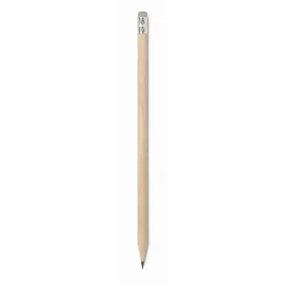 Ołówek z gumką - Kolor drewno