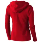 Rozpinana bluza damska z kapturem Arora - rozmiar  XS - kolor czerwony