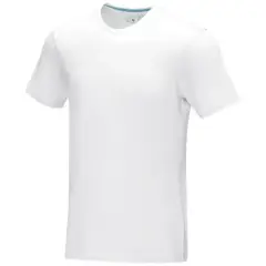 Męska koszulka organiczna Azurite z krótkim rękawem z certyfikatem GOTS kolor biały / M