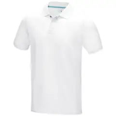 Męska organiczna koszulka polo Graphite z certyfikatem GOTS kolor biały / L