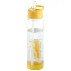 Butelka z koszyczkiem Tutti frutti - kolor żółty