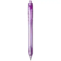 Długopis z recyklingu Vancouver kolor przeźroczysty fioletowy