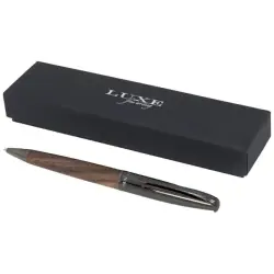 Długopis kulkowy Loure z drewnianą obudową - kolor czarny