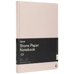 Karst® A5 notatnik w twardej oprawie - różowy