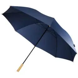 Wiatroodporny parasol golfowy 76 cm z PET z recyklingu Romee - kolor niebieski