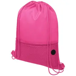 Siateczkowy plecak Oriole ściągany sznurkiem - kolor różowy
