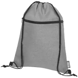 Plecak Ross  ściągany sznurkiem z plastiku z recyclingu - kolor szary