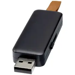 Gleam 16 GB pamięć USB z efektem świetlnym - czarny