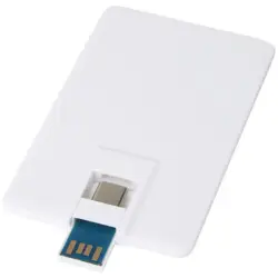 Duo Slim 64 GB napęd USB z portem typu C i USB-A 3.0 - biały