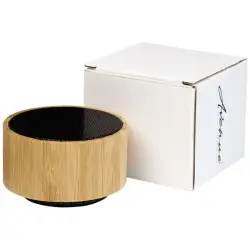 Bambusowy głośnik Cosmos z funkcją Bluetooth® kolor drewno i czarny