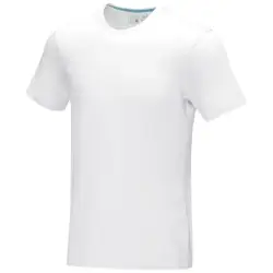 Męska koszulka organiczna Azurite z krótkim rękawem z certyfikatem GOTS kolor biały / XXL