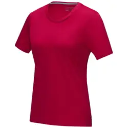 Damska koszulka organiczna Azurite z krótkim rękawem z certyfikatem GOTS kolor czerwony / L