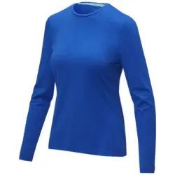Damska koszulka z długim rękawem Ponoka - rozmiar  S - kolor niebieski