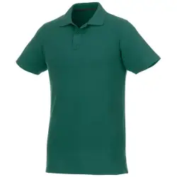 Helios - koszulka męska polo z krótkim rękawem kolor zielony / M