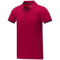 Męska koszulka polo duotone Morgan z krótkim rękawem kolor czerwony / 3XL