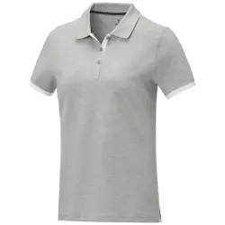 Damska koszulka polo duotone Morgan z krótkim rękawem kolor szary / XL