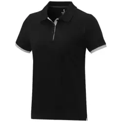 Damska koszulka polo duotone Morgan z krótkim rękawem kolor czarny / XS