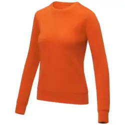 Zenon damska bluza z okrągłym dekoltem kolor pomarańczowy / XS