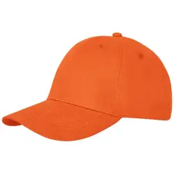 6-panelowa czapka Davis kolor pomarańczowy