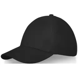 6-panelowa bawełniana czapka Drake z daszkiem typu trucker cap kolor czarny