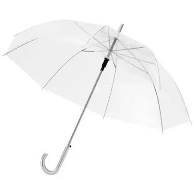Przejrzysty parasol automatyczny 23'' - kolor biały