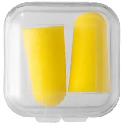 Zatyczki do uszu Serenity w etui - kolor żółty