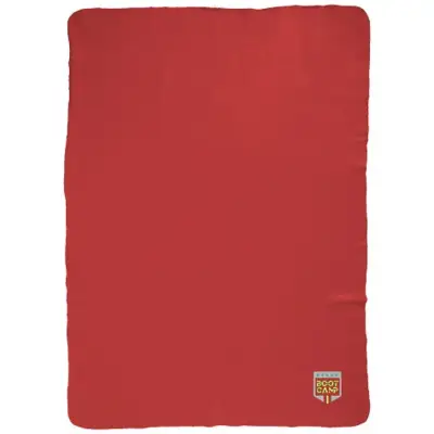 Koc z torbą Huggy - kolor czerwony