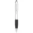 Długopis ze stylusem Nash - czarna gumka