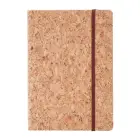 Notatnik 145x210/80k kratka Robledo  - kolor brązowy
