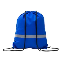 Plecak promocyjny z taśmą odblaskową - niebieski