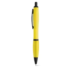 Długopis z metalowym klipsem kolor żółty