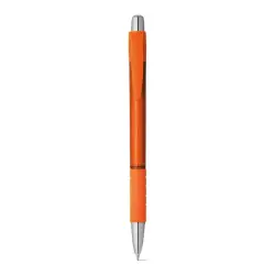 Długopis z uchwytem antypoślizgowym kolor pomarańczowy
