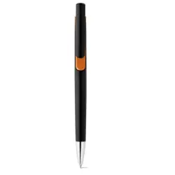 Długopis o metalowym wykończeniu kolor pomarańczowy