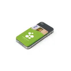Etui na kartę do smartfona kolor jasno zielony