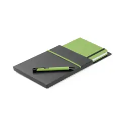 Zestaw, notes plus długopis A5 kolor jasno zielony