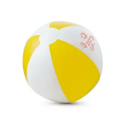 Dmuchana piłka plażowa kolor żółty