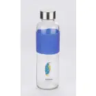 Niebieska butelka szklana GLASSI 520 ml