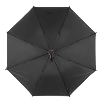 Czarny parasol reklamowy