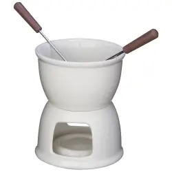 Zestaw do fondue - kolor biały
