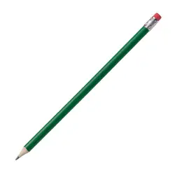 Ołówek z gumką - kolor zielony