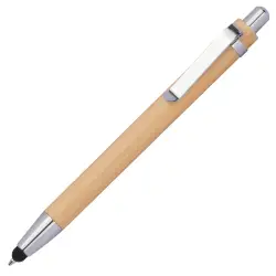 Długopis z touch penem kolor beżowy