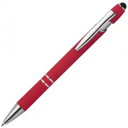 Długopis plastikowy touch pen kolor czerwony