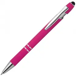 Długopis plastikowy touch pen kolor różowy