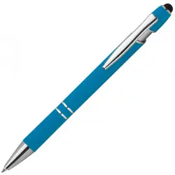 Długopis plastikowy touch pen kolor jasnoniebieski