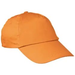 Czapka bawełniana z daszkiem - kolor pomarańczowy