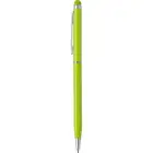 Długopis przekręcany touch pen - jasnozielony
